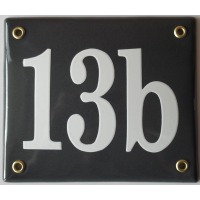 Huisnummer bord 'extra 2' 15x13 cm